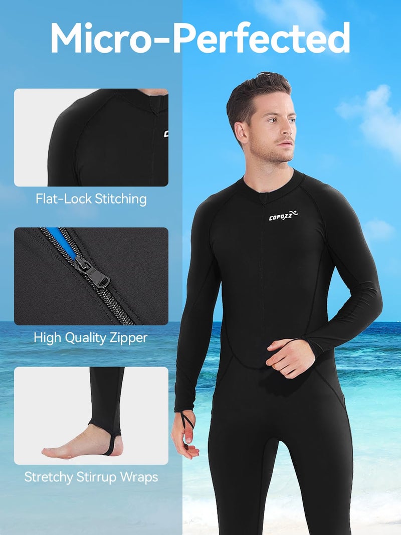 COPOZZ Mens Wetsuit â€“ Full Body UV Protection Wet Suit for Surfing, Diving & Snorkeling - Image 4